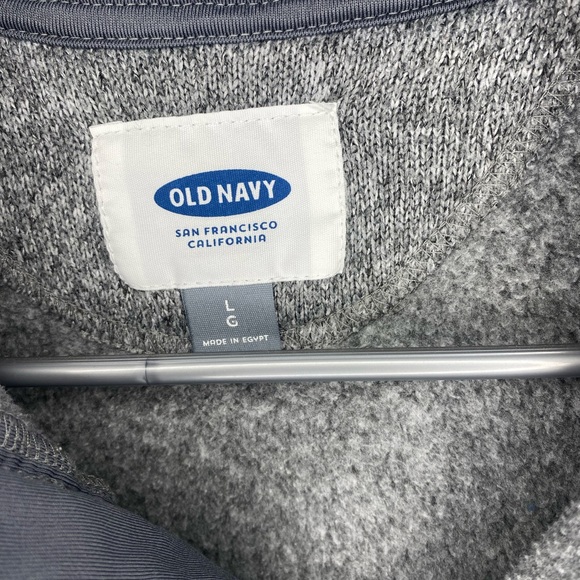 Old Navy Heather gray Quarter zip - Picture 3 of 5